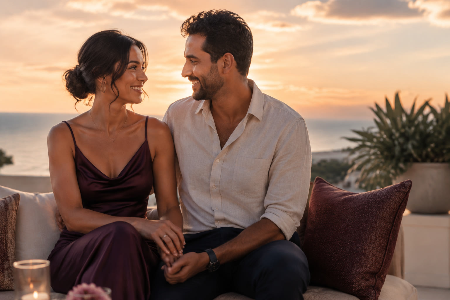An engaged couple preparing consciously for marriage